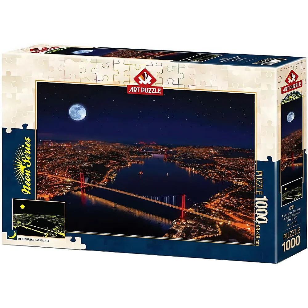 Art Puzzle Neon Puzzle - Three Bridges, Bosphorus - 1000 Teile