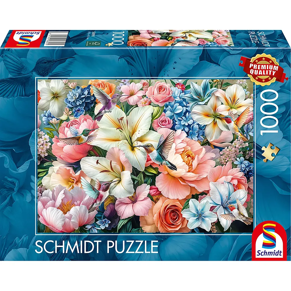 Schmidt Puzzle Blumen in Pastell - 1000 Teile