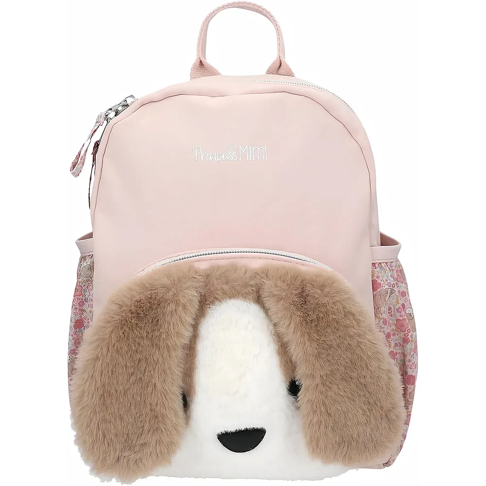 Depesche Princess Mimi Milo - Rucksack in Rosa, mit Hunde Motiv, Schlappohren und Pl�sch, Tasche mit verstellbaren Tr�gern