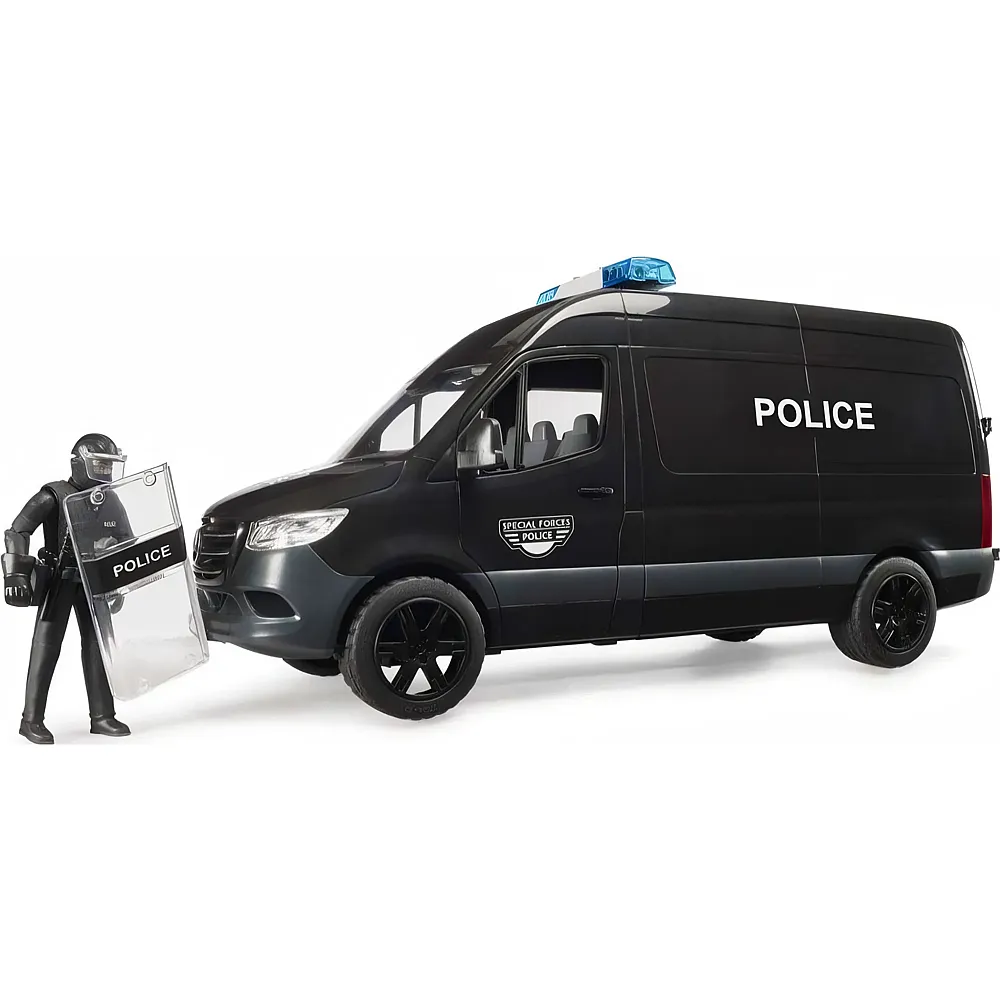 Bruder Mercedes MB Sprinter Police Special Forces mit Licht- und Soundmodul