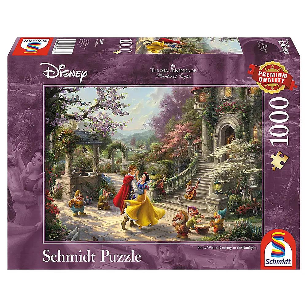 Schmidt Puzzle Thomas Kinkade Disney Princess Schneewittchen - Tanz mit dem Prinzen 1000Teile