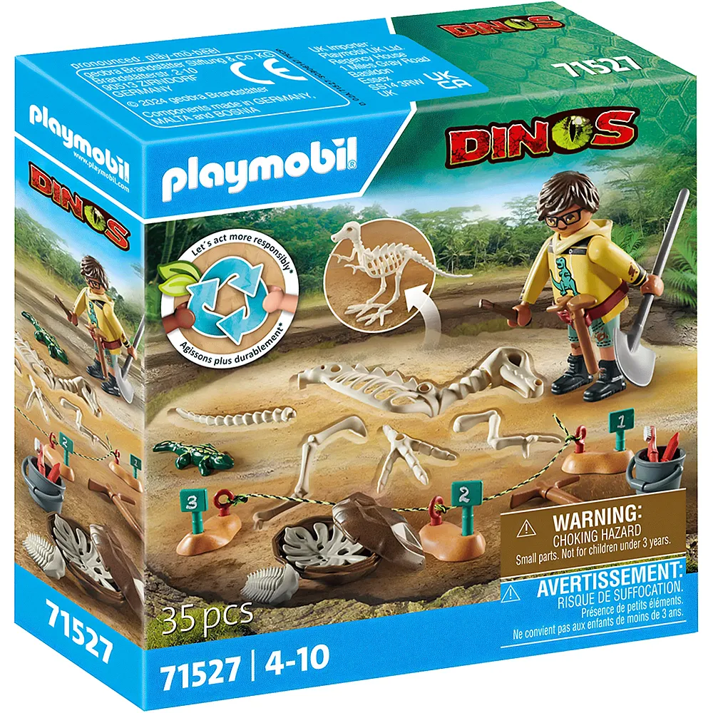 PLAYMOBIL Dinos Ausgrabungssttte mit Dino-Skelett 71527