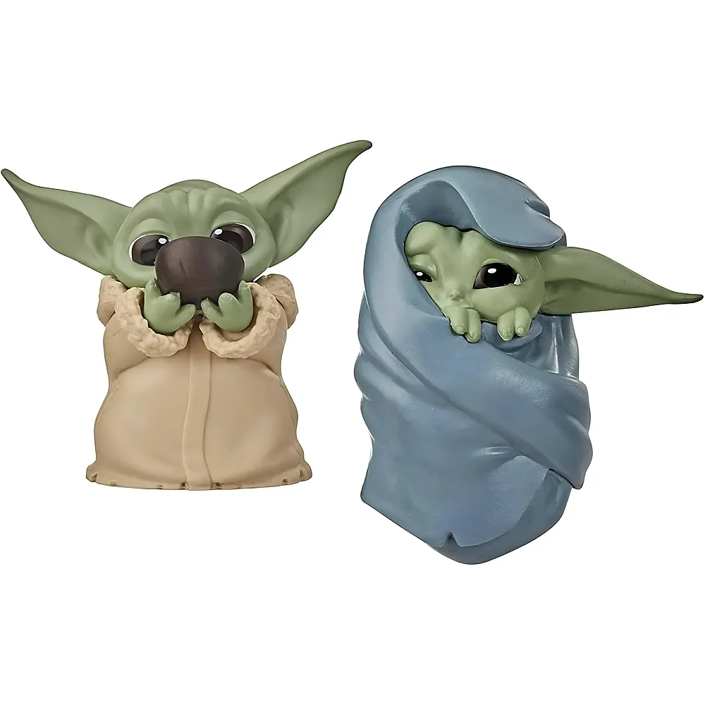 Hasbro Star Wars The Bounty Collection The Child Baby Yoda, schl�rft Suppe und ist in eine Decke geh�llt, 5,5 cm groe Figuren, 2er-Pack