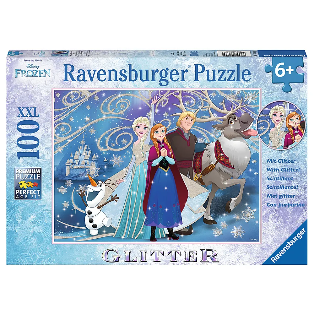 Ravensburger Puzzle Disney Frozen Glitzernder Schnee 100XXL