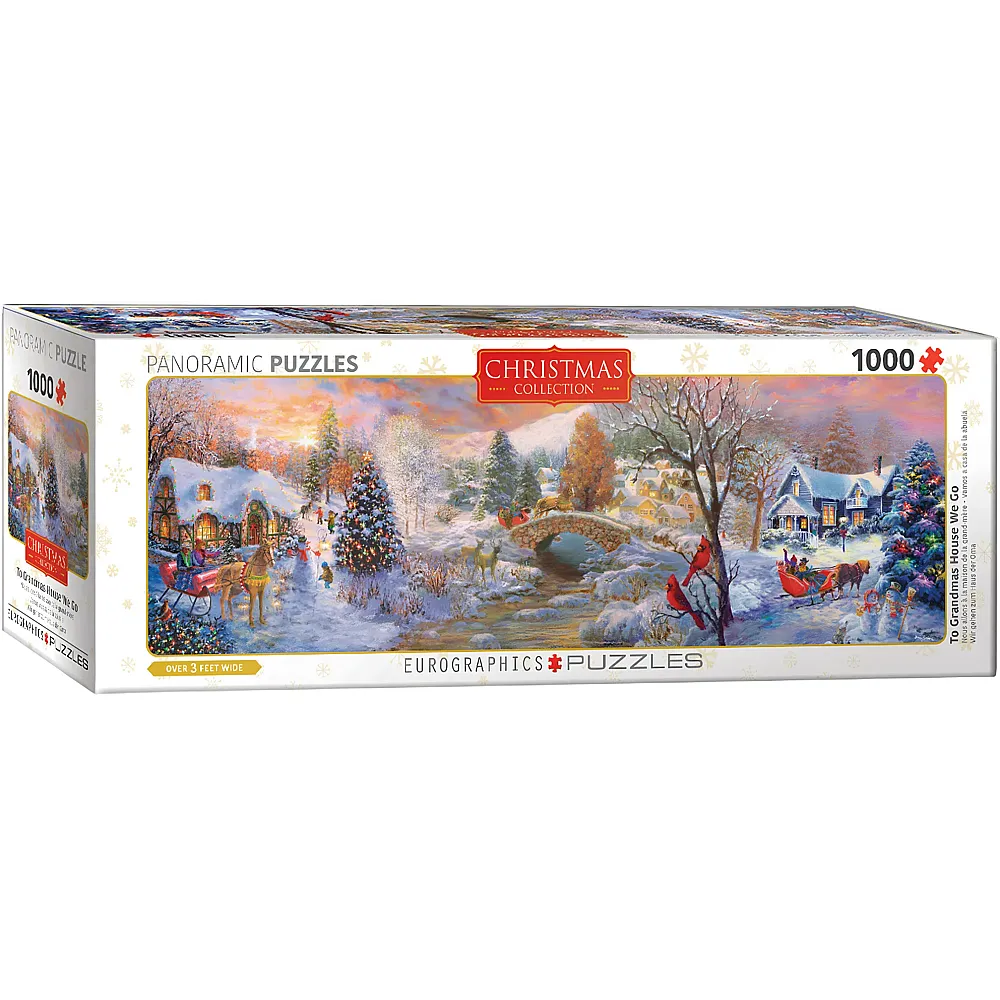 Eurographics Puzzle Christmas Collection Nicky Boheme - To Grandma's House We Go 1000Teile