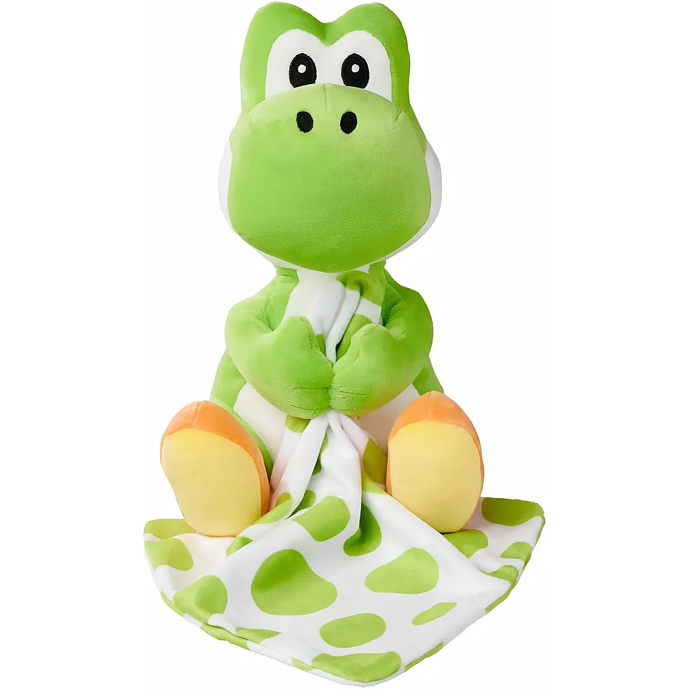 Simba Pl�sch Super Mario Yoshi mit Schmusetuch 23cm