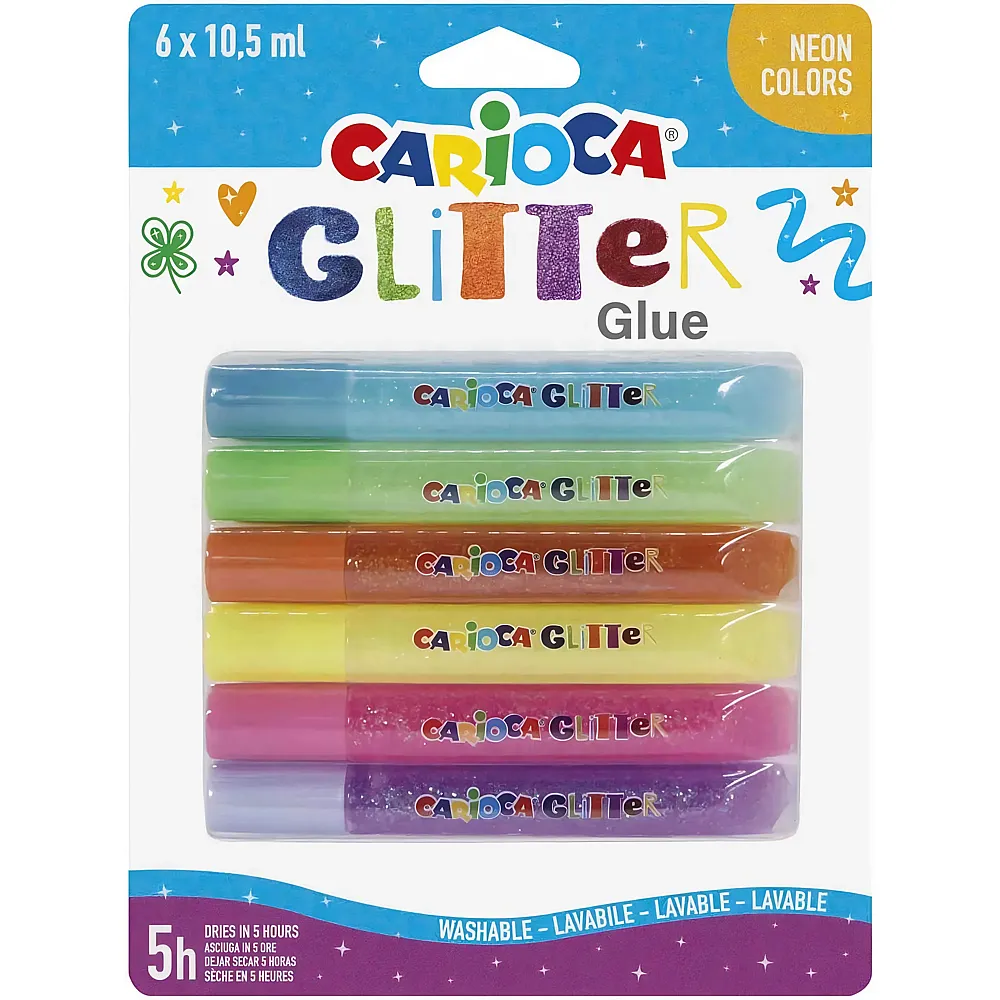 Carioca Glitzerstifte Fluo Colors - Suche