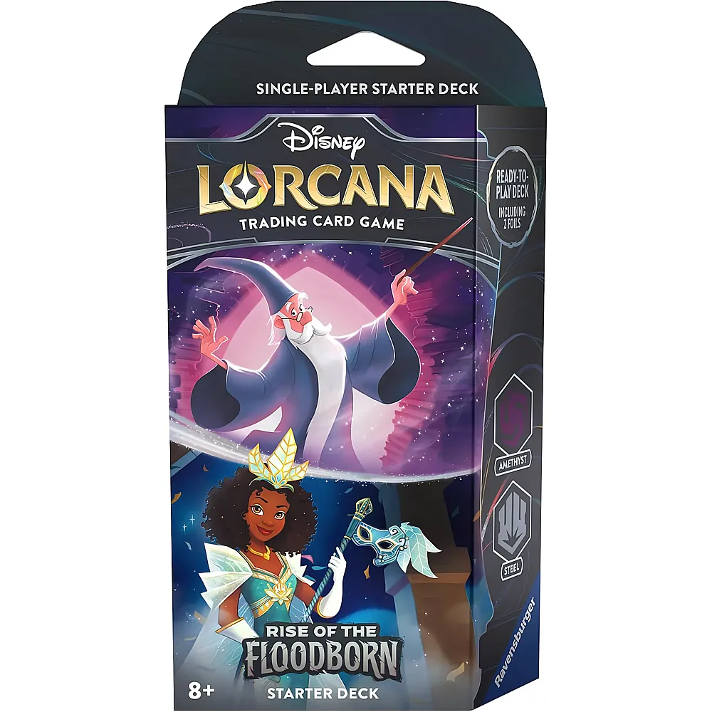 Ravensburger Disney Lorcana Disney Aufstieg der Flutgestalten - Starter Deck Amethyst und Stahl EN
