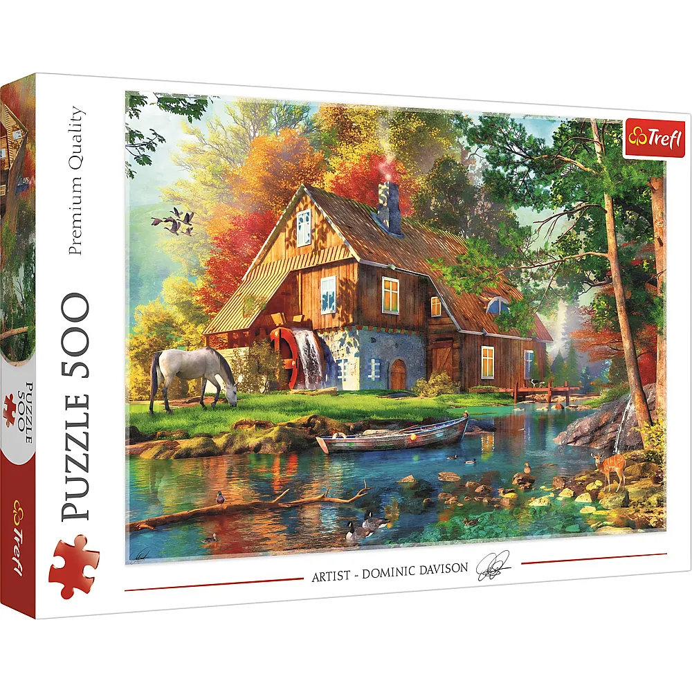 Trefl Puzzle Ferienhaus am Fluss - 500 Teile