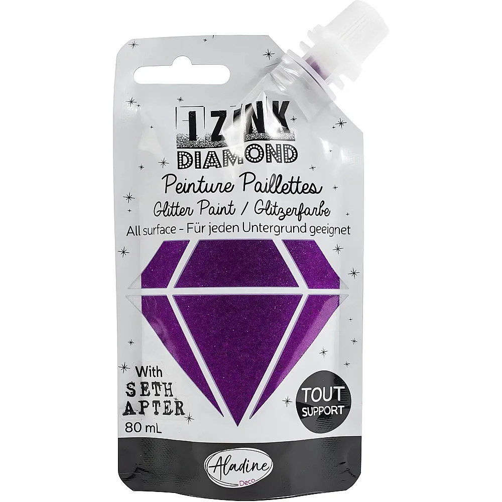 Aladine Izink Diamond Roze Aubergine - 80 ml | Farbe & Kreide