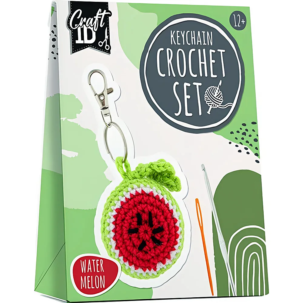 Craft ID H�kelset Wassermelone Schl�sselanh�nger - Bastelsets