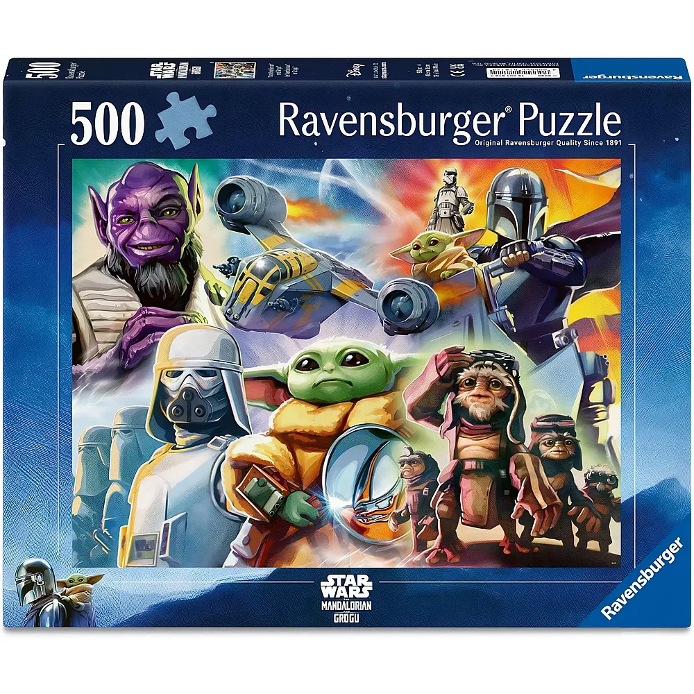 meinspielzeug - Ravensburger Puzzle The Mandalorian and Grogu 500Teile Star Wars | Puzzle 500 Teile