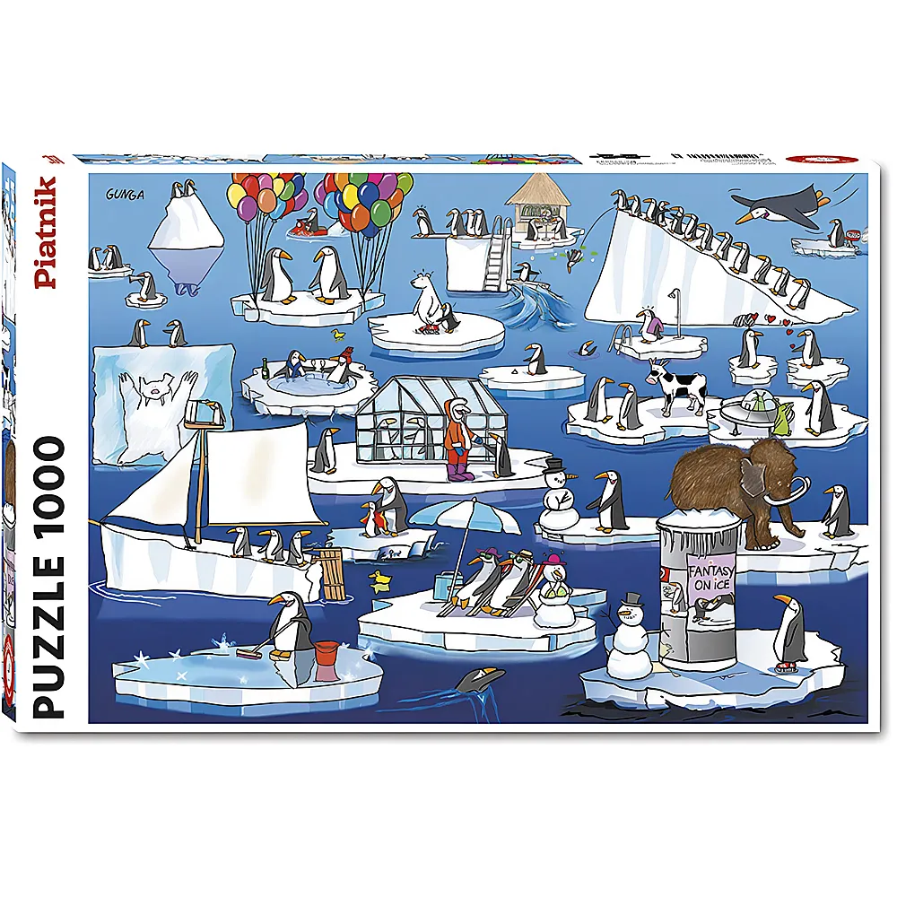 Piatnik Puzzle Gunga Alltag in der Arktis 68x48cm | Puzzle 1000 Teile