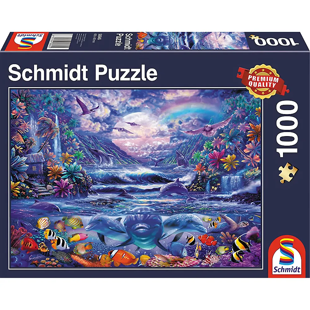 Schmidt Puzzle Mondschein-Oase 1000Teile
