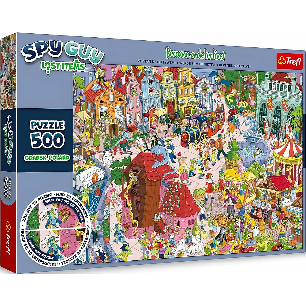 Trefl Puzzle Spy Guy Verlorene Gegenst�nde: Danzig, Polen 500Teile