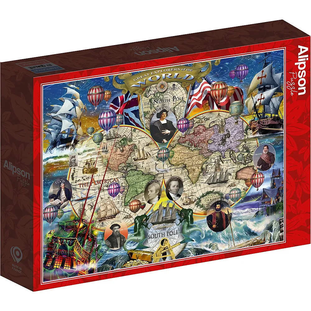 Alipson Puzzle Groe Entdecker der Welt - 1500 Teile