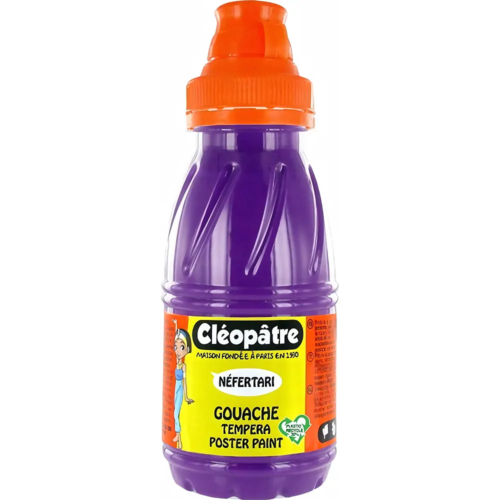 Cleopatre Nefertari � Gouache-tempera 250ml Violett