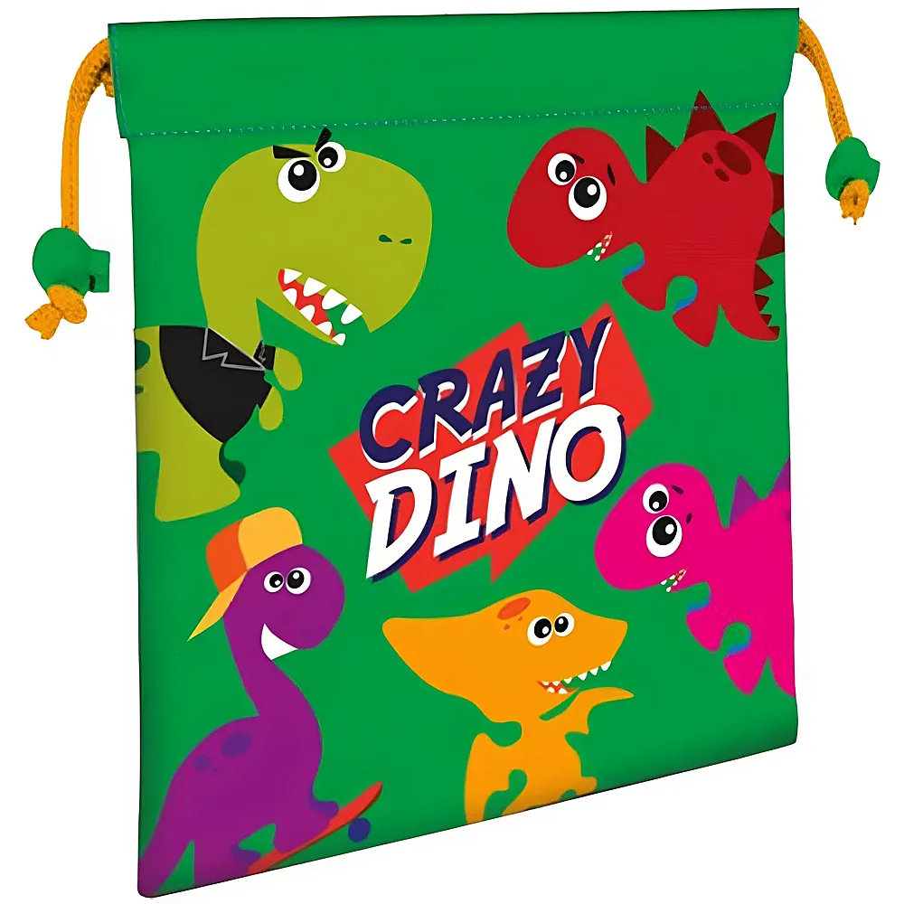 Kids Licensing Crazy Dino Turnbeutel | Schule & Kindergarten