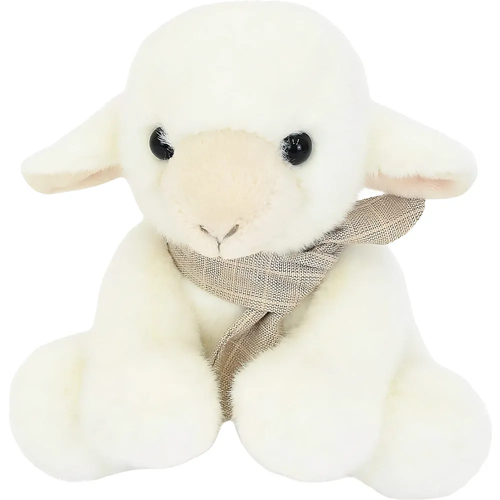 Doudou et Compagnie Kleines Lamm mit Schal - 14 cm | Bauernhoftiere Pl�sch
