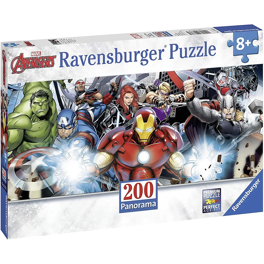 Ravensburger Puzzle Panorama Marvel Avengers 200Teile