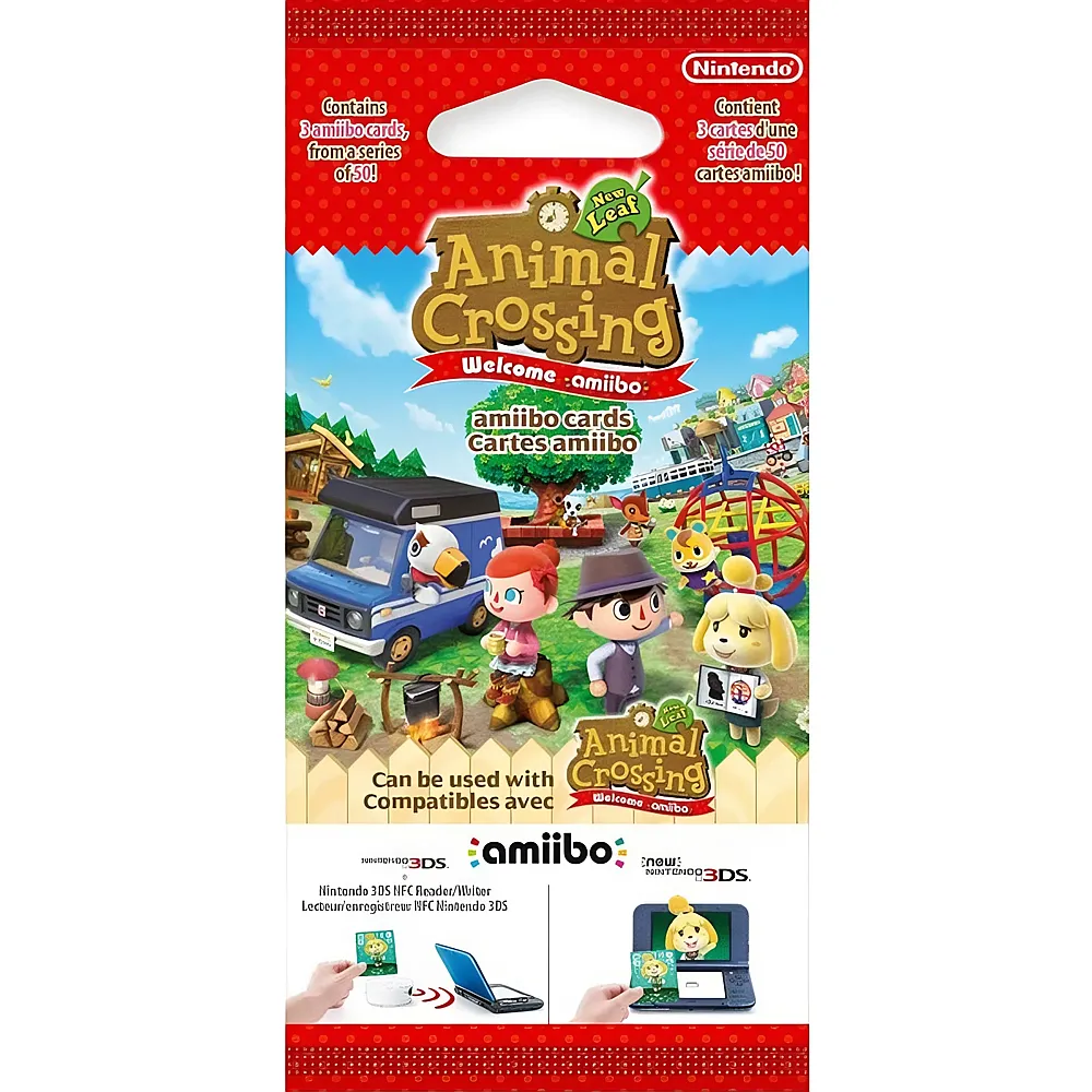 Nintendo amiibo Cards Animal Crossing: New Leaf 3 pcs