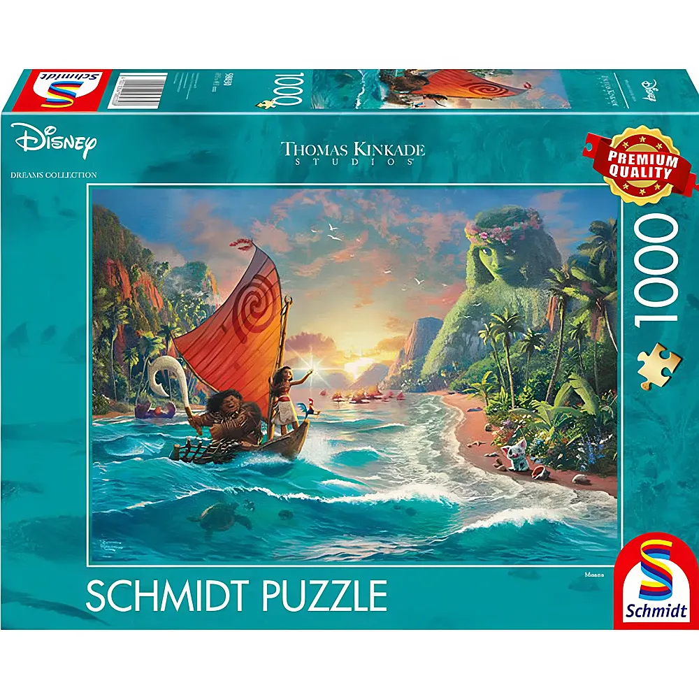 Schmidt Puzzle Thomas Kinkade Disney Vaiana 1000Teile