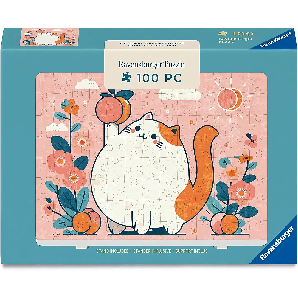 Ravensburger Puzzle Pfirsichtr�ume - 100 Teile - Puzzle 10-104 Teile