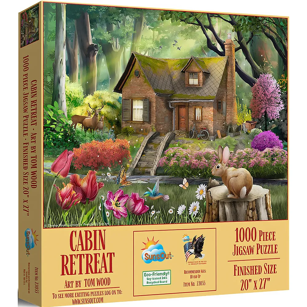 SunsOut Puzzle Tom Wood Entspannung in der H�tte - 1000 Teile