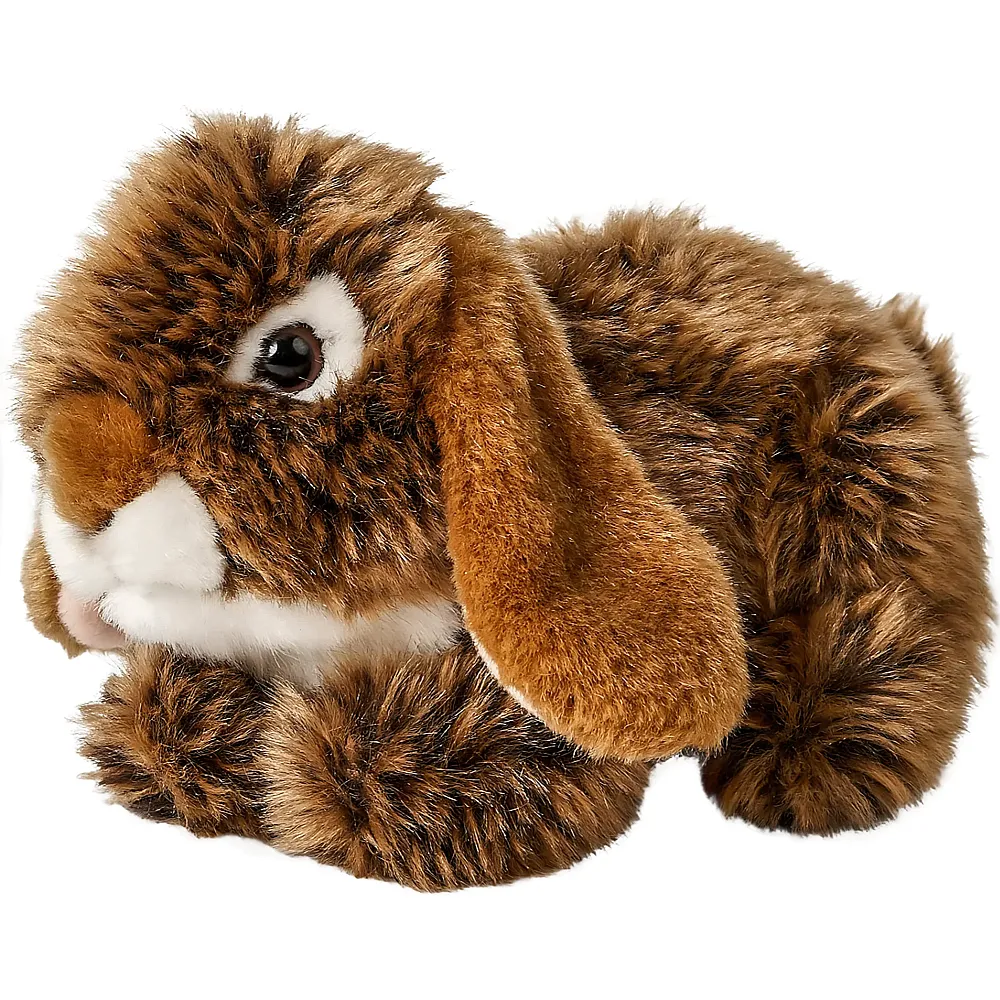 Unitoys Widderkaninchen, liegend Braun - 18 cm