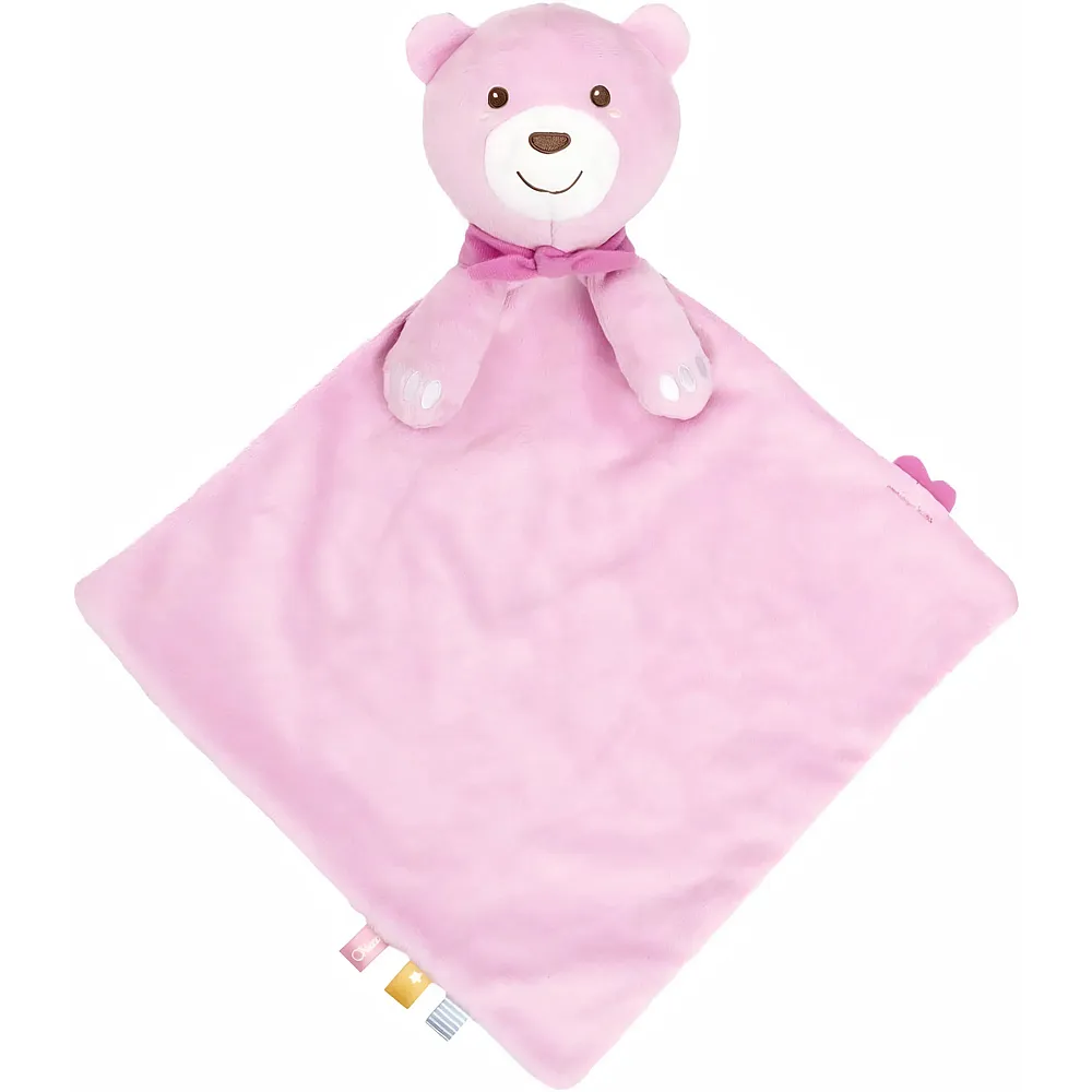Chicco Maxi Doudou aus weichem Velours in Form eines Teddyb�ren Rosa