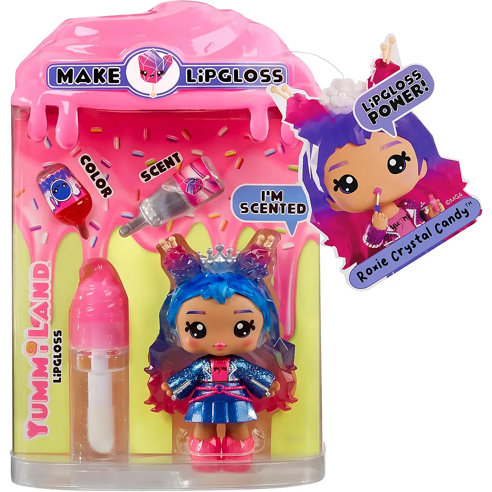 MGA Yummiland Roxie Crysal Candy mit Lipgloss-Set