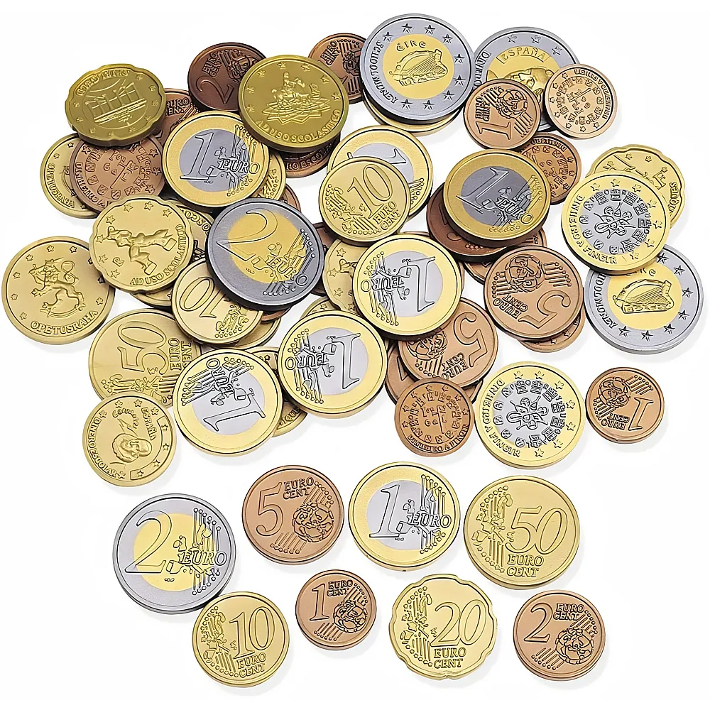 Learning Resources Spielgeldset Euro-M�nzen - 100 Teile