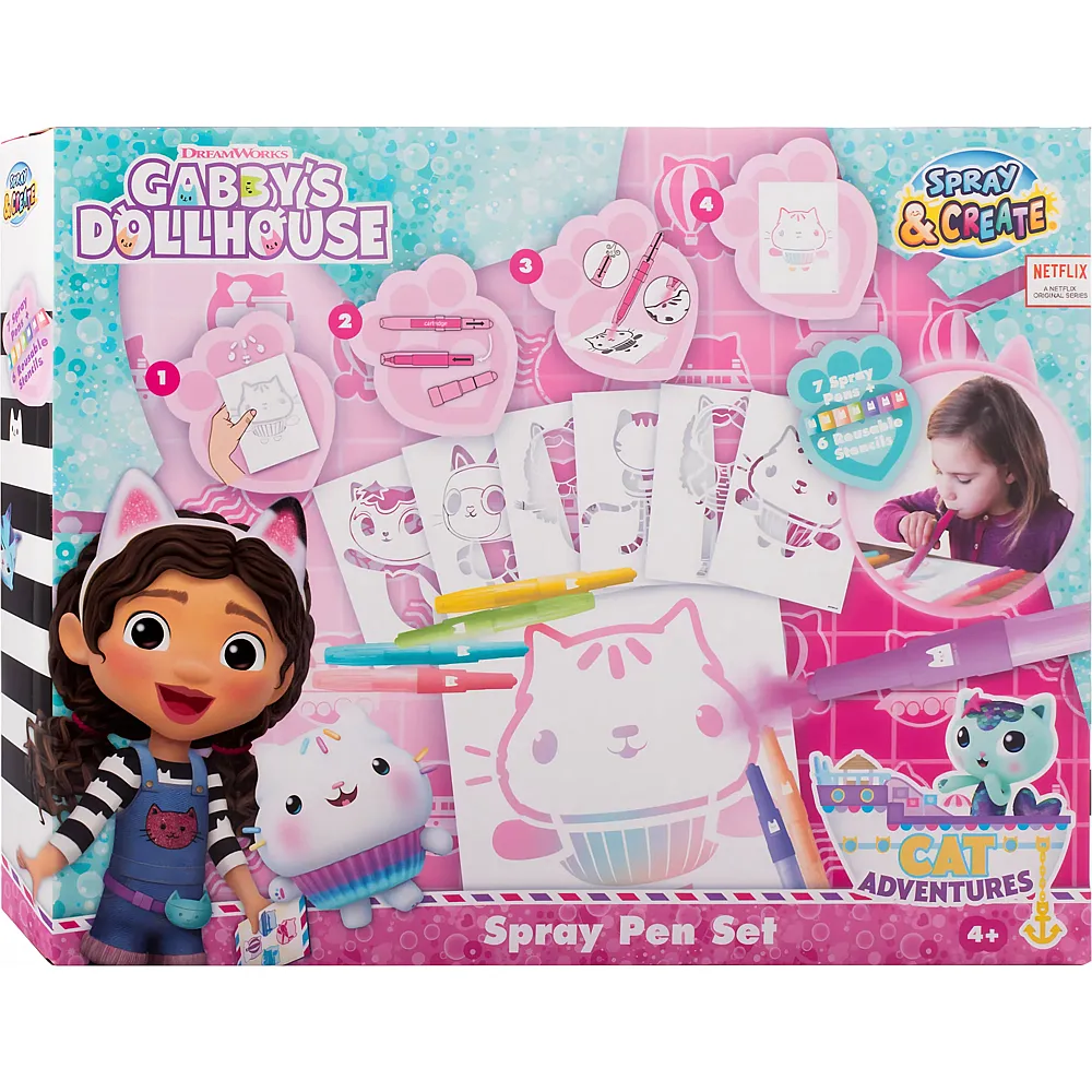 Canenco Gabby's Dollhouse Blow Pen Set