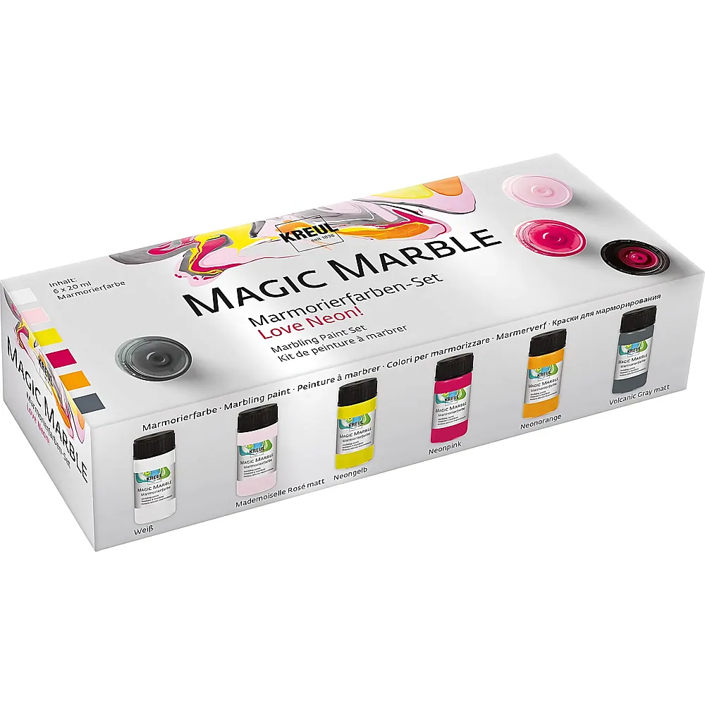 Kreul Marmorierfarben Set Love Neon