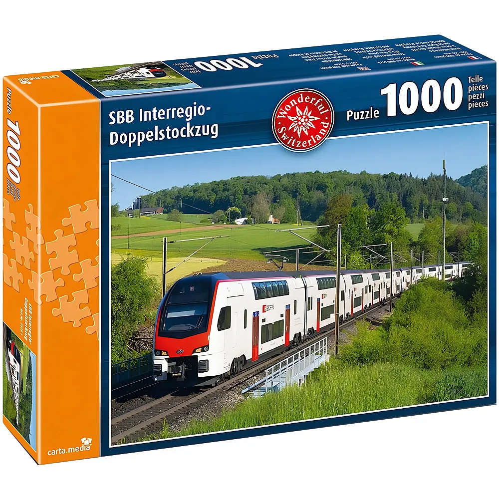 carta media Puzzle SBB Interregio - 1000 Teile | Puzzle 1000 Teile