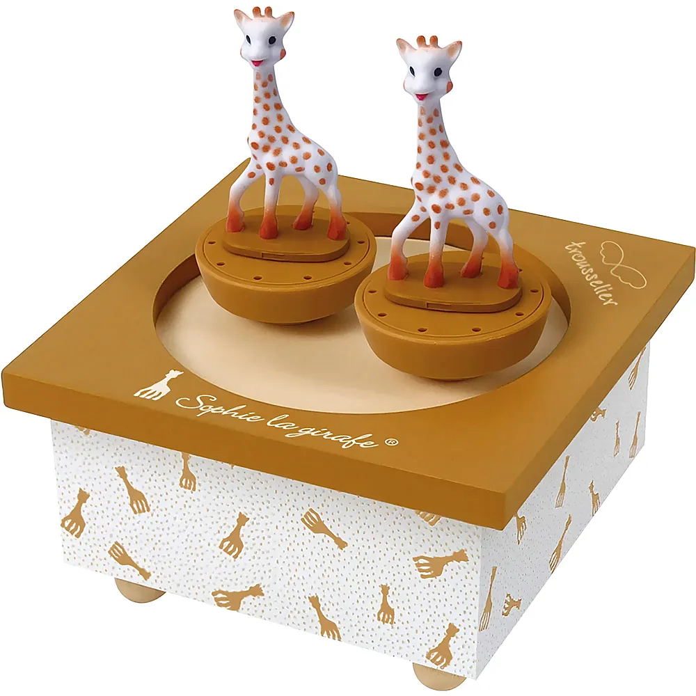 Trousselier Spieluhr tanzend Sophie la Girafe, Caramel magnetisch