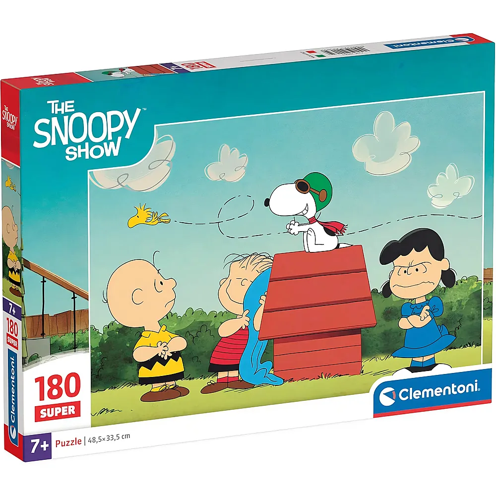 Clementoni Puzzle Peanuts Snoopy, 180 Teile. 180Teile