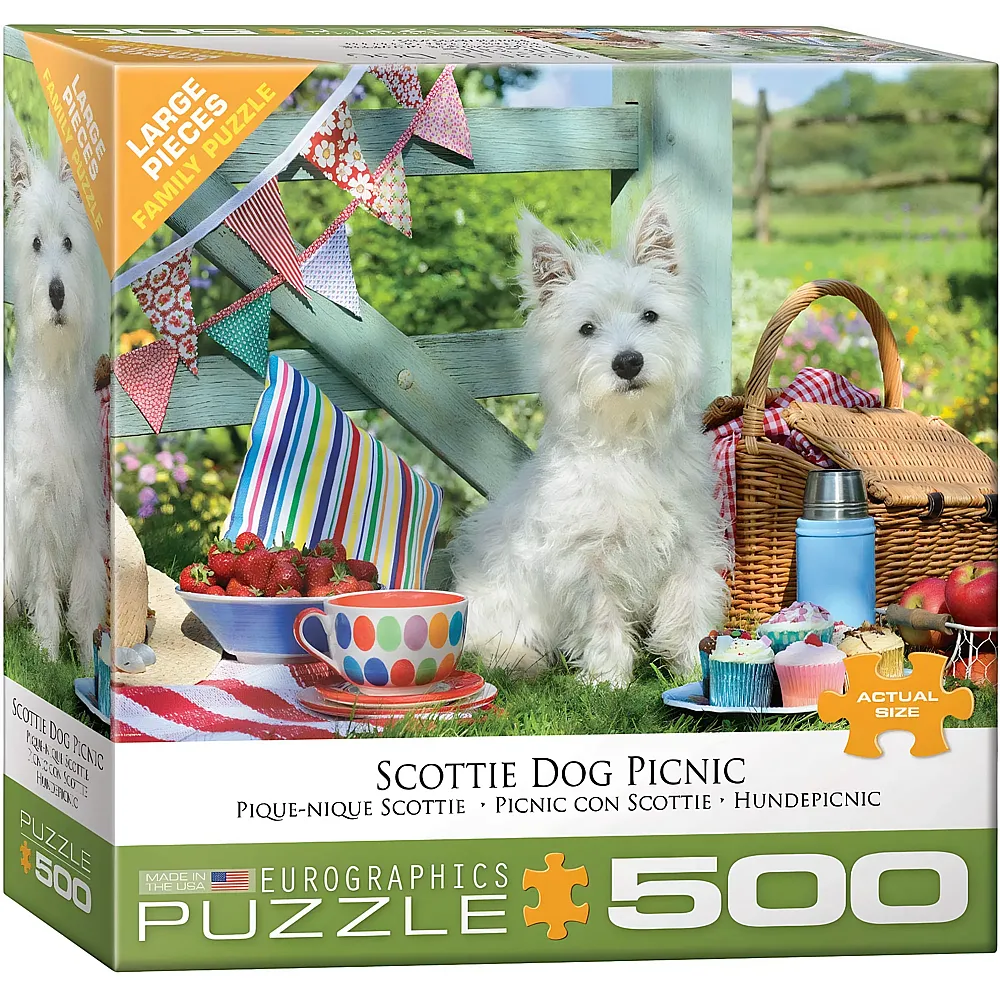 Eurographics Puzzle Scottie Dog Picnic - 500 Teile