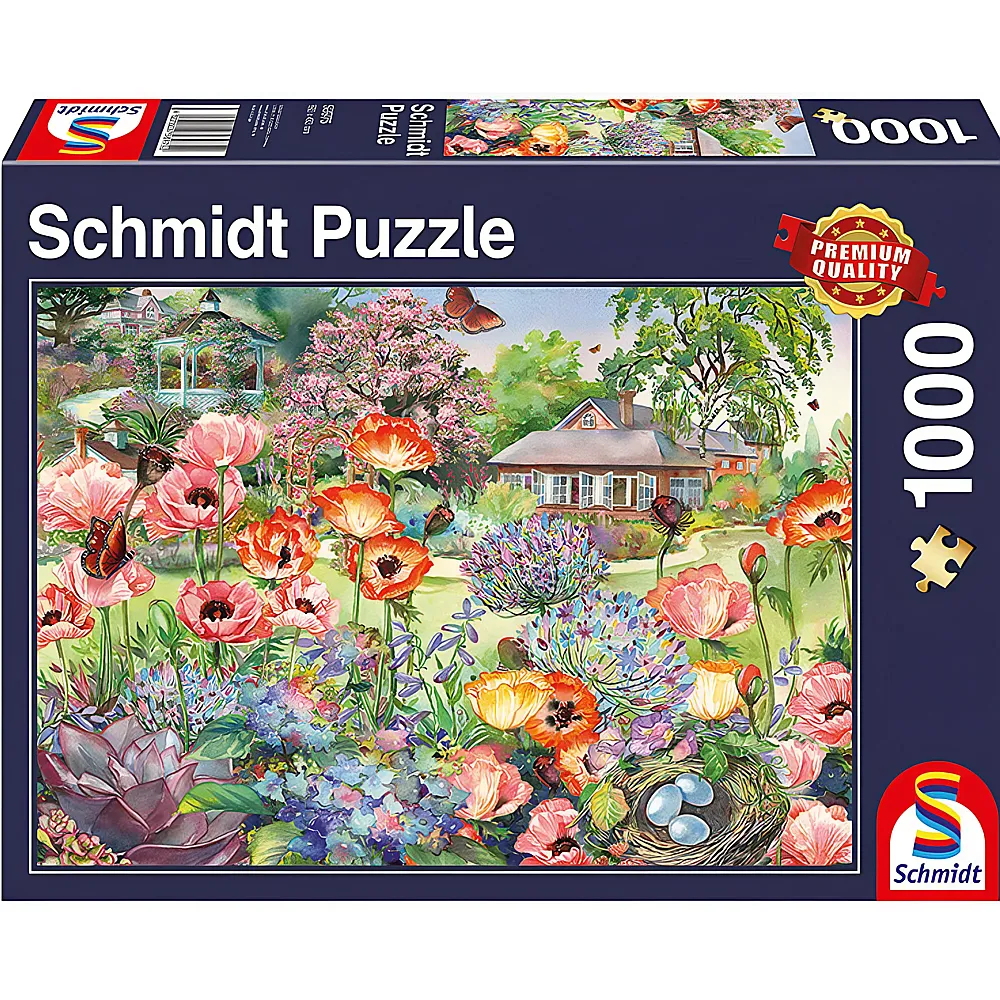 Schmidt Puzzle Blhender Garten 1000Teile