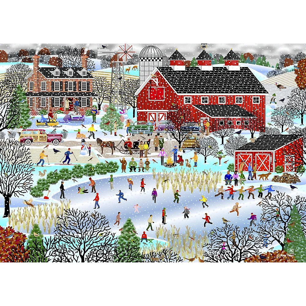 Alipson Puzzle Duck Pond in Winter - 500 Teile - Puzzle 500 Teile