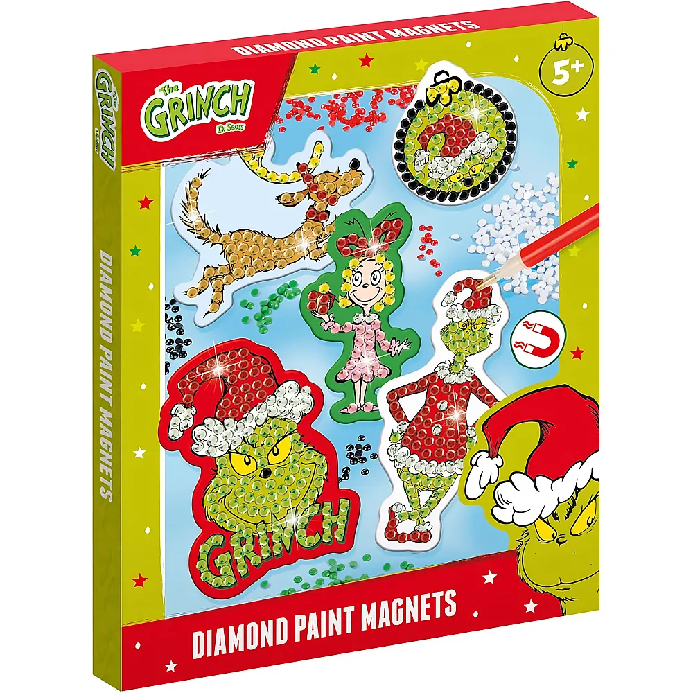 Totum The Grinch Diamantmalerei-Magnete