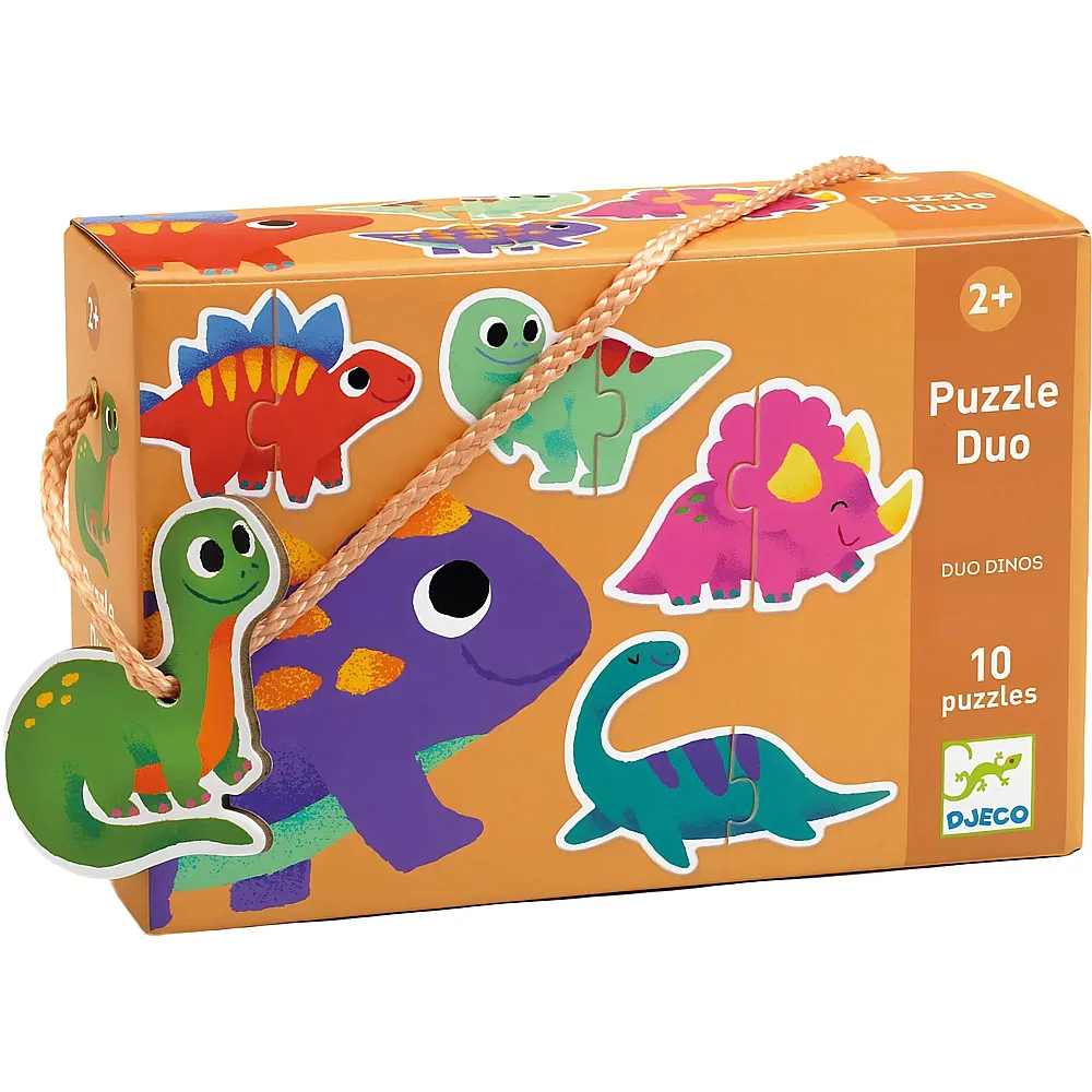 Djeco Puzzle Duo Dinosaurier 20Teile