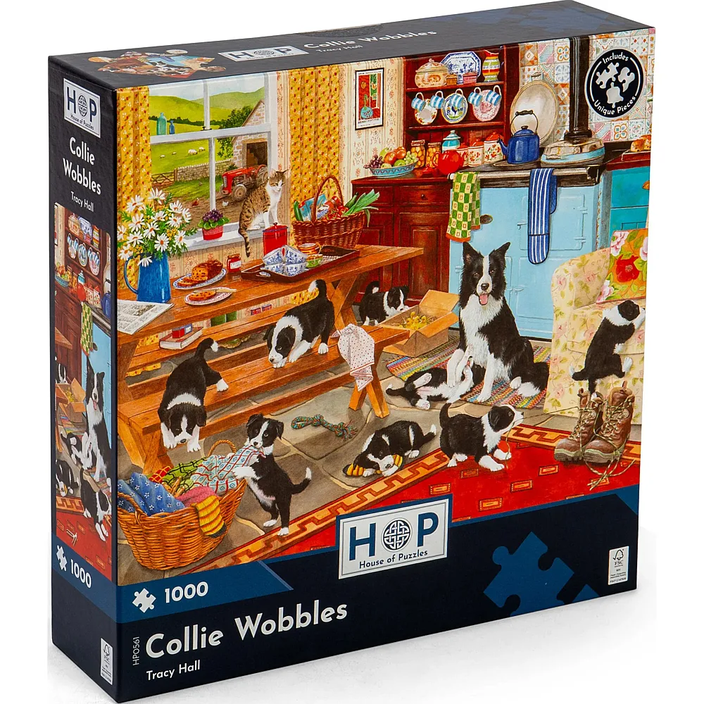 HOP - House of Puzzles Collie Wobbles 1000Teile