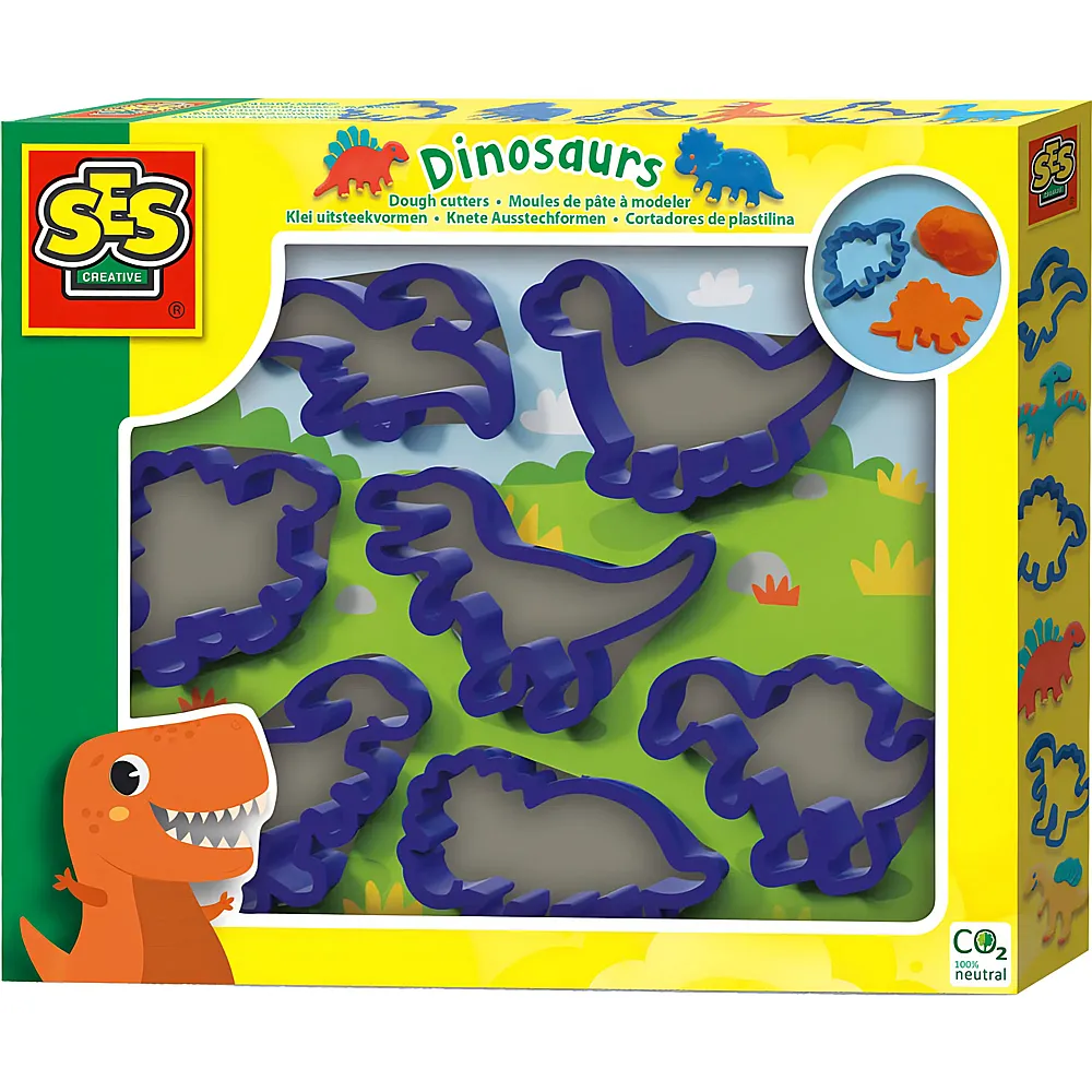 SES Kreativ Knete-Ausstechformen Dinos