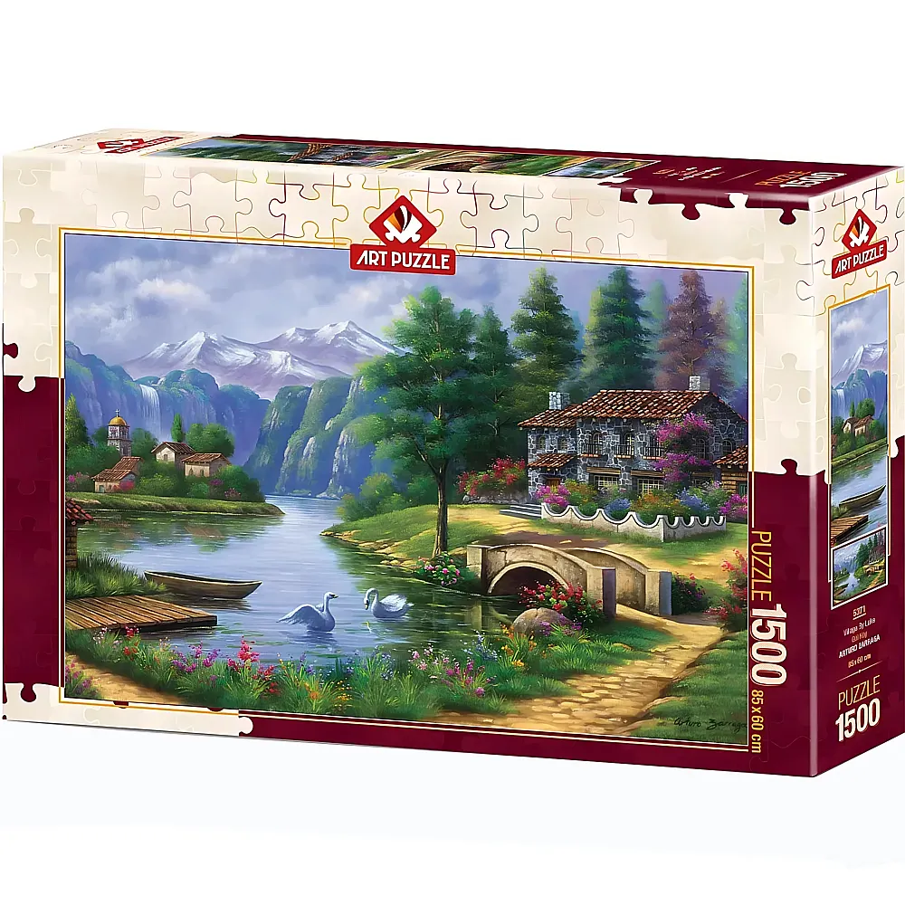 Art Puzzle Lake Village 1500Teile