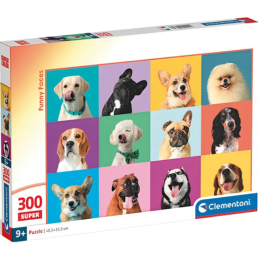 Clementoni Puzzle Supercolor Hundeportraits 300Teile