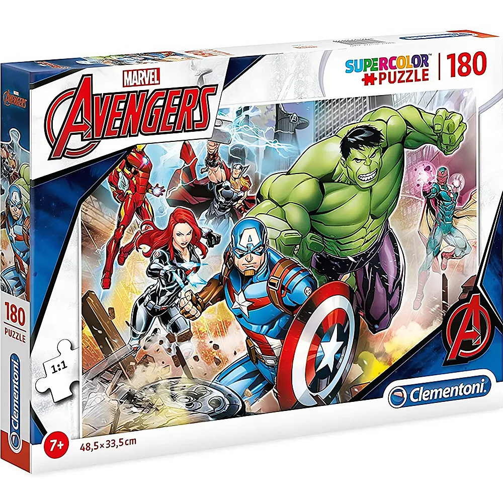 Clementoni Puzzle Supercolor Avengers 180Teile | Puzzle 105-300 Teile