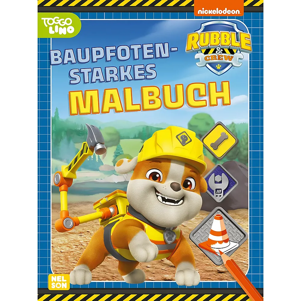 Nelson Paw Patrol Rubble & Crew Baupfotenstarkes Malbuch