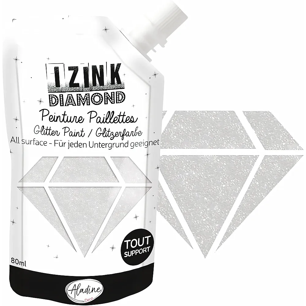 Aladine Izink Izink Diamond Perlmutt - 80 ml | Farbe & Kreide