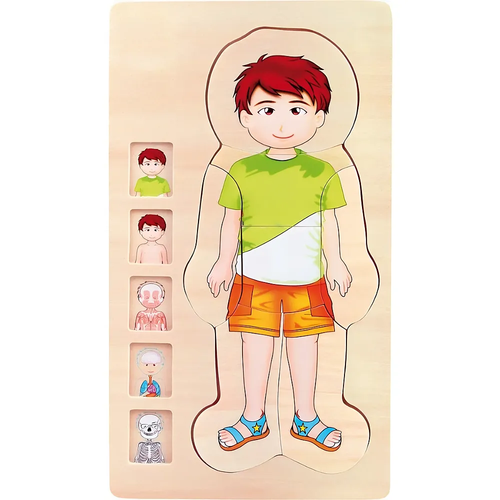 small foot Puzzle Anatomie Junge - 29 Teile